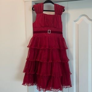 Jona Michelle size 7 berry red dress
